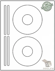 1000 CD/ DVD Labels Fits Size 5931, 8931, 8692 Laser Ink Jet 500 Sheets! - Picture 1 of 1