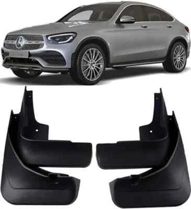 Genuine Splash Guards Mud Flaps FOR 2022-2023 Mercedes Benz GLC Coupe With Pedal - Picture 1 of 9