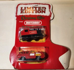 1983 Matchbox Limited Edition Christmas Blaze Buster & Steam Locomotive NIP - Picture 1 of 6