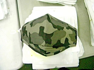 ADULT FASHION CAMOUFLAGE FACE COVER MASK WASHABLE REUSABLE ASST COLORS FREE SHIP - Picture 1 of 13