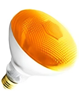(6 Pack) 100BR38/AMBER - 100 Watt BR38 Amber Flood Light Bulb - Picture 1 of 1