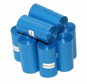 2070 DOG PET WASTE POOP BAGS 90 BLUE UNSCENT REFILL ROLL CORELESS Petoutside USA - Picture 1 of 1