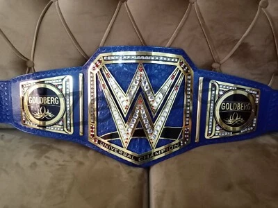 GOLDBERG Side Plates Universal Wrestling Championship Belt Replica 2mm Zinc - Image 1 of 3
