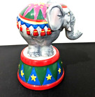 DUMBO STYLE CIRCUS ELEPHANT SALT & PEPPER  STACKER SET (2 pc) MINT CONDITION OBO