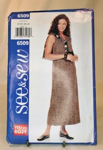 Giacca e abito modello Misses Easy Petiteable taglia 18-22 vedere e cucire 6509 - Foto 1 di 2
