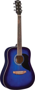 GUITARE ACOUSTIQUE EKO RANGER 6 BLU Dreadnought BLEUE SUNBURST - Bild 1 von 5