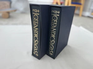 FOLIO SOCIETY 2Vol Set Icelandic Sagas 2002 1ST Printing Magnus Magnusson RARE! - Picture 1 of 22