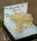 Barite on Quartz New Mexico OLD COLLECTION PIECE - Free Shipping 