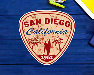 Surf San Diego Sticker Decal 3" California Surfing Surfer Laptop Car Van 1962