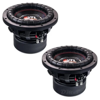 (2) VFL Audio VFL-10D4 | 10 Inch 1600W DVC 4 Ohm Car Audio Subwoofers 10in. - Image 1 of 4