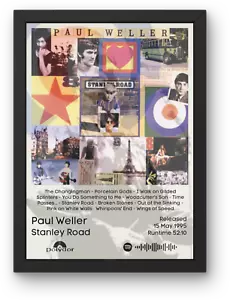 Paul Weller Stanley Road Album Poster A1-5 Frame Option The Jam Mods Punk Indie - Imagen 1 de 5