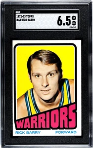 1972-73 Topps Basketball #44 RICK BARRY SGC 6.5 HOF Golden State Warriors Ex/NM+ - Picture 1 of 2