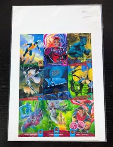 1994 Fleer Ultra X-Men Marvel Comics Premiere Edition 9 Card Uncut Sheet - Picture 1 of 2
