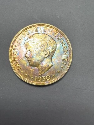 Uncirculated 1930 Vintage Old Coin King Mihai I of Romania - 5 lei - Image 1 of 2