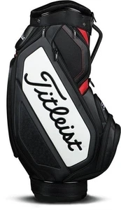 TITLEIST MID SIZE 6-WAY STAFF CART BAG BLACK RED WHITE BRAND NEW - Picture 1 of 2