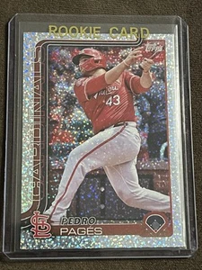 2025 Topps Serie 1 - Pedro Pages #252 Tablero de aluminio agrietado plateado - Cardinals - Imagen 1 de 6