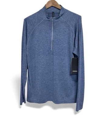 NUEVO CON ETIQUETAS LULULEMON Metal Vent Tech 1/2 Cremallera 2.0 Pullover Jersey Camisa Suéter Atlético Foto 1 de 4