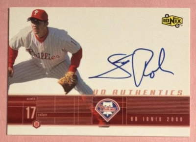 2000 UD Ionix Authentics Scott Rolen Autographed Phillies Cardinals HOF (2023) - Image 1 of 2