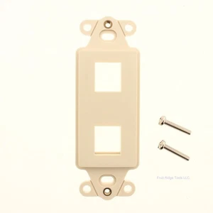 SignaMax DA-2 Mandel 2 Anschlüsse Dekorateur Stil Keystone Wandplatte Abdeckung Einsatz DA-2 - Bild 1 von 5