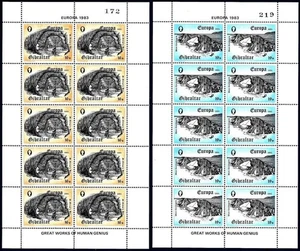 GIBILTERRA 1983 Europa 2 MF MNH** - Picture 1 of 1