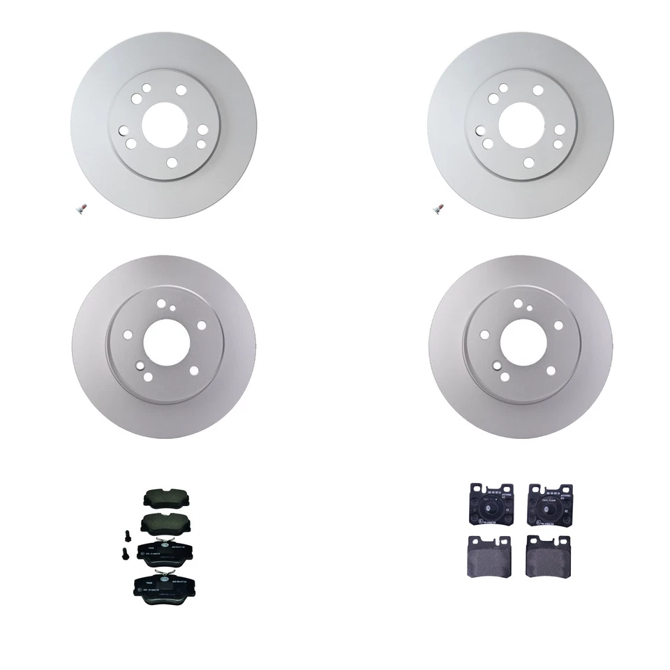 Hella Front Rear Rotor LowMet Disc BrakePad Kit for W124 300TD 300TE Base 4Matic - Image 1 of 1