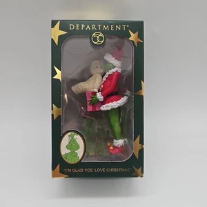 Departamento 56 I’m Glad You Love Navidad Snowbabies Grinch adorno NUEVO CON caja - Imagen 1 de 15