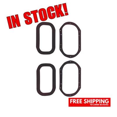 1960-1966 Chevrolet GMC Pickup Truck Cowl Vent Kick Panel Seals Pair C10 4pc - Image 1 of 4