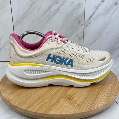 Hoka One Bondi 9 Womens Size 10 B Alabaster Birch Running Shoes 1162012 ALBST - Image 1 of 4