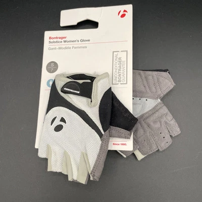 Bontrager Solstice Women's GelFoam Fingerless Glove - SMALL - Gray/Black/White - Image 1 of 4
