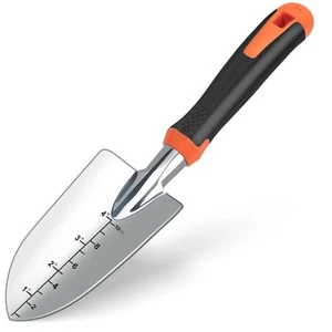 Garden Shovel with Measurement Mark, Sturdy Heavy Duty Gardening Tool Trowel/... - Picture 1 of 4