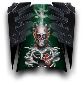 Polaris RZR XP 900 800 570 UTV Graphics Hood Decal 2011-2014 Turbo Charged Green - Picture 1 of 1