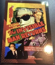 THE INVISIBLE MAN RETURNS 2007 BREYGENT 1940 POSTER OVERSIZE CARD 3 1/2 x 5 #7