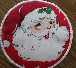 posavasos para bebidas, Navidad, Papá Noel, decoración de cocina, decoración de comedor, decoración de fiesta - Imagen 1 de 3