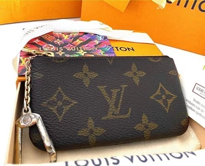 LOUIS VUITTON Pochette Cles Coin Key Case Monogram Canvas Brown M62650 No Box - Picture 1 of 12