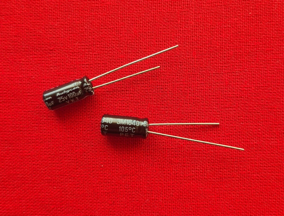 Rubycon 100uF 25V ELKO Kondensator Radial YXJ Menge Wählbar 1-10 Stück - Bild 1 von 1