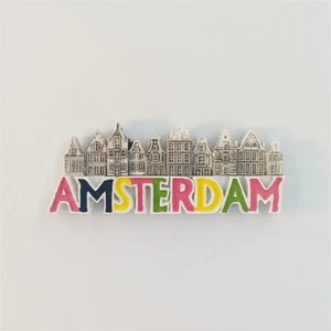 Amsterdam Fridge Magnet Refrigerator Sticker Home Decor Resin Holland Souvenir - Picture 1 of 4