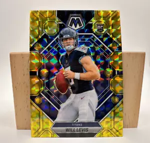 Mosaic Football Will Levis 2023 amarillo reactivo Prizm RC #377 Rookie Titans - Imagen 1 de 2