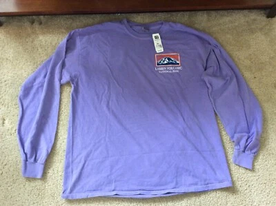 Camiseta de hombre Lassen Volcanic National Park California manga larga violeta púrpura Foto 1 de 4