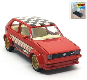 Majorette Volkswagen Golf GTI MK1 Red - Checkered Roof 1/52 (3") 264E no Package - Picture 1 of 8