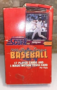 Caja de cera de béisbol Score 1988 - 36 paquetes sellados de fábrica - Imagen 1 de 3
