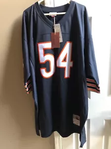 Men's Mitchell & Ness Brian Urlacher Navy Chicago Bears Retired Player Legacy 4X - Picture 1 of 5