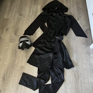 Disney Starwars Darthvader Full Halloween Costume BOYS sz 9/10 w helmet - Picture 1 of 6