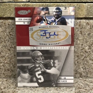 2008 Sage Josh Johnson Auto Joe Flacco RC - Picture 1 of 1