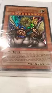 Yugioh Theinen The Great Sphinx Playing Card Secret Rare - Picture 1 of 2