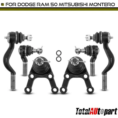 Nueva rótula de extremo de varilla de amarre 6x para Dodge Ram 50 Mitsubishi Mighty Max parte inferior delantera Foto 1 de 4