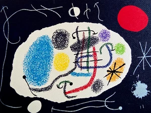 Joan Mirò Lithographie Mourlot Paris 1976 Original Signé op (Fernand Léger ] - Photo 1 sur 6