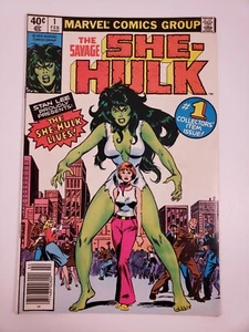 Savage She-Hulk #1 Newsstand Edition 1980 1st App and Origin She-Hulk Key Issue - Picture 1 of 12