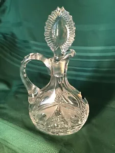 Vintage israelischer Bleikristall Dekanter mit Bodenstopper - Bild 1 von 4
