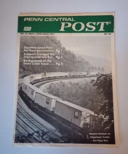 Vintage PENN CENTRAL POST Magazine May 1972 - Picture 1 of 9