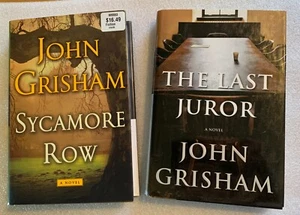2 Flawless John Grisham Books-Sycamore Row & The Last Juror- See Name Inside One - Picture 1 of 8